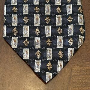 Vintage Rbm Collection Black 100% Imported Silk Men’s Neck Tie Made In USA